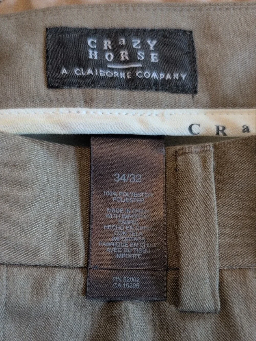 Men's Classic Tan Chino Pants - Picture 2 of 6